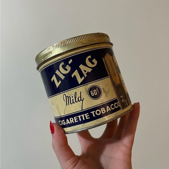Other - 💖3 for $30💖 Vintage Zig Zag tobacco tin container